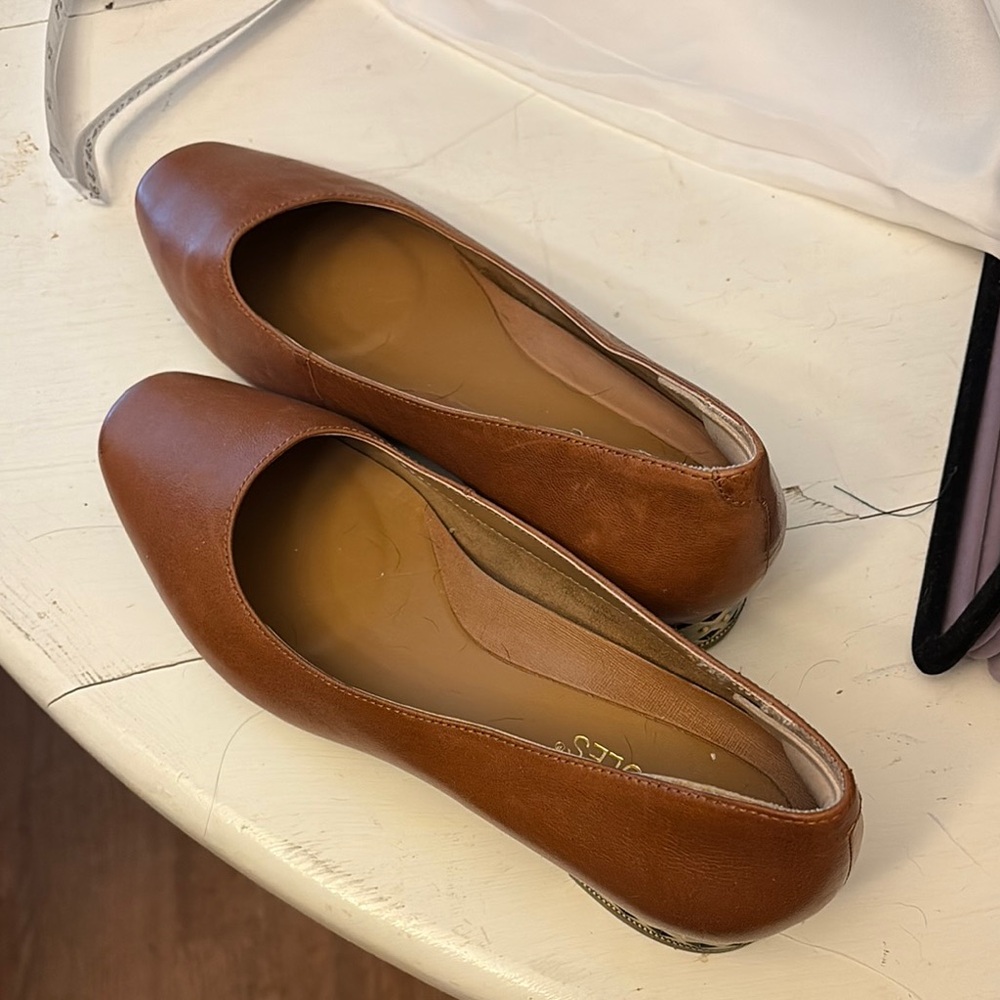 Brown Leather Women's Flatsaerosoles brown leather loafers